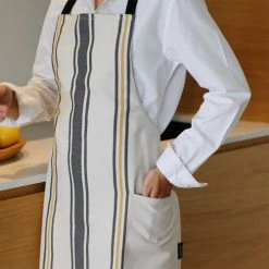 Maison Jean-Vier Tabliers Et Torchons Tablier Jaune 70x90 Cm -Tabliers et torchons Soldes tablier jaune 70x90 cm 3