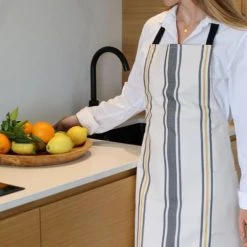 Maison Jean-Vier Tabliers Et Torchons Tablier Jaune 70x90 Cm -Tabliers et torchons Soldes tablier jaune 70x90 cm 5