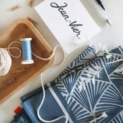 Maison Jean-Vier Tabliers Et Torchons Torchon Bleu 50x70 Cm -Tabliers et torchons Soldes torchon bleu 50x70 cm 3