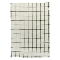 Winkler Tabliers Et Torchons Torchon Carreaux En Lin Rouge/écru 55 X 75 -Tabliers et torchons Soldes torchon carreaux en lin ecru noir 55 x 75 3