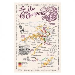 Winkler Tabliers Et Torchons Torchon Carte De La En Coton écru 48 X 72