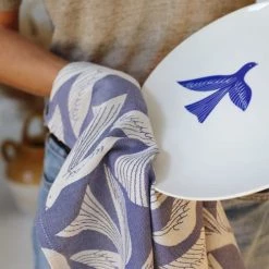 Maison Jean-Vier Tabliers Et Torchons Torchon Coton Bleu 50x70 Cm -Tabliers et torchons Soldes torchon coton bleu 50x70 cm 8