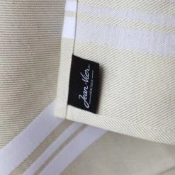 Maison Jean-Vier Tabliers Et Torchons Torchon Coton Et Lin Blanc 50x75 Cm -Tabliers et torchons Soldes torchon coton et lin blanc 50x75 cm 2