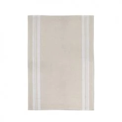 Maison Jean-Vier Tabliers Et Torchons Torchon Coton Et Lin Blanc 50x75 Cm