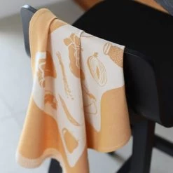 Maison Jean-Vier Tabliers Et Torchons Torchon Coton Orange 50x70 Cm -Tabliers et torchons Soldes torchon coton orange 50x70 cm 2