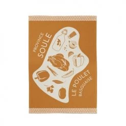 Maison Jean-Vier Tabliers Et Torchons Torchon Coton Orange 50x70 Cm
