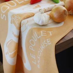 Maison Jean-Vier Tabliers Et Torchons Torchon Coton Orange 50x70 Cm -Tabliers et torchons Soldes torchon coton orange 50x70 cm 4