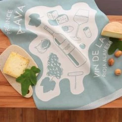 Maison Jean-Vier Tabliers Et Torchons Torchon Coton Vert 50x70 Cm -Tabliers et torchons Soldes torchon coton vert 50x70 cm 3