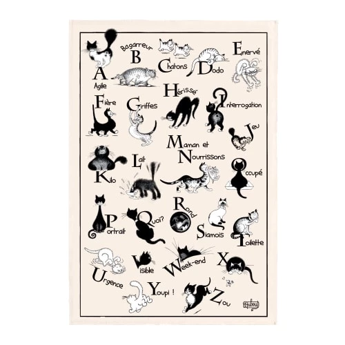 Winkler Tabliers Et Torchons Torchon Dubout Abécédaire En Coton écru 48 X 72 2 Winkler Tabliers Et Torchons Torchon Dubout Abécédaire En Coton écru 48 X 72 – Image 2