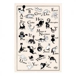 Winkler Tabliers Et Torchons Torchon Dubout Abécédaire En Coton écru 48 X 72