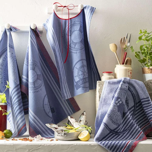 Coucke Tabliers Et Torchons Torchon En Coton Bleu 50x75 2 Coucke Tabliers Et Torchons Torchon En Coton Bleu 50x75 – Image 2