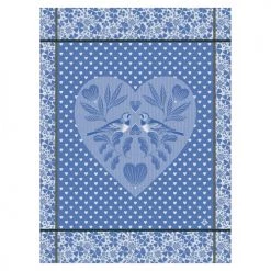 Le Jacquard Français Tabliers Et Torchons Torchon En Coton Celeste 60 X 80