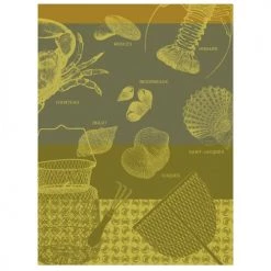 Le Jacquard Français Tabliers Et Torchons Torchon En Coton Ciré 60 X 80