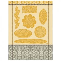 Le Jacquard Français Tabliers Et Torchons Torchon En Coton Doré 60 X 80