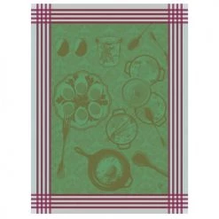 Le Jacquard Français Tabliers Et Torchons Torchon En Coton Emeraude 60 X 80