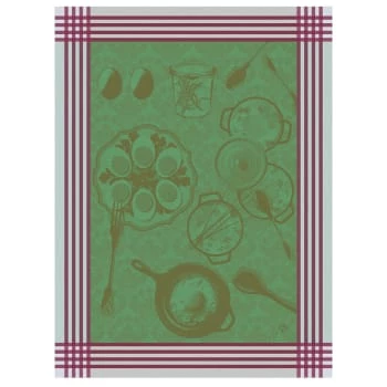 Le Jacquard Français Tabliers Et Torchons Torchon En Coton Emeraude 60 X 80 3 Le Jacquard Français Tabliers Et Torchons Torchon En Coton Emeraude 60 X 80 – Image 3