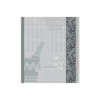 Le Jacquard Français Tabliers Et Torchons Torchon En Coton Gris 80x60 2 Le Jacquard Français Tabliers Et Torchons Torchon En Coton Gris 80x60 – Image 2