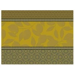 Le Jacquard Français Tabliers Et Torchons Torchon En Coton Vert 60 X 80 -Tabliers et torchons Soldes torchon en coton jaune 60 x 80 2