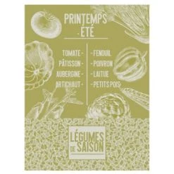 Le Jacquard Français Tabliers Et Torchons Torchon En Coton Laitue 60 X 80 -Tabliers et torchons Soldes torchon en coton laitue 60 x 80 4