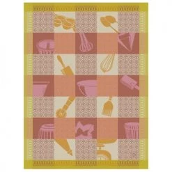 Le Jacquard Français Tabliers Et Torchons Torchon En Coton Macaron 60 X 80