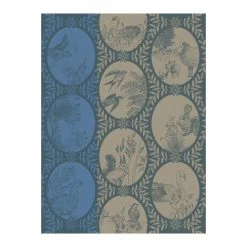 Le Jacquard Français Tabliers Et Torchons Torchon En Coton Myosotis 60 X 80