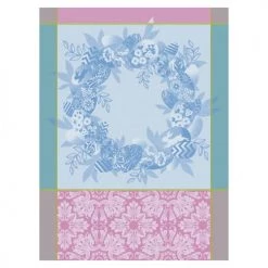 Le Jacquard Français Tabliers Et Torchons Torchon En Coton Myosotis 60 X 80