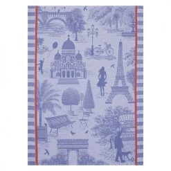 Le Jacquard Français Tabliers Et Torchons Torchon En Coton Myrtille 60 X 80