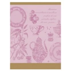 Le Jacquard Français Tabliers Et Torchons Torchon En Coton Menthe 60 X 80 -Tabliers et torchons Soldes torchon en coton rose 60 x 80 12
