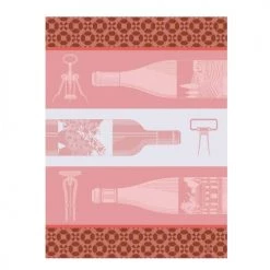 Le Jacquard Français Tabliers Et Torchons Torchon En Coton Rose 60 X 80