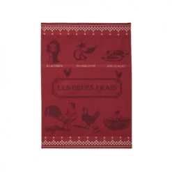 Coucke Tabliers Et Torchons Torchon En Coton Rouge 50x75