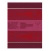 Le Jacquard Français Tabliers Et Torchons Torchon En Coton Rouge 60 X 80