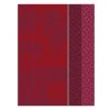 Le Jacquard Français Tabliers Et Torchons Torchon En Coton Rouge 60 X 80