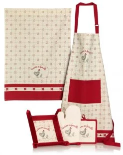 Winkler Tabliers Et Torchons Torchon En Famille En Coton Ivoire 70 X 50 -Tabliers et torchons Soldes torchon en famille en coton ivoire 70 x 50 2