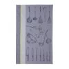 Coucke Tabliers Et Torchons Torchon En Jacquard De Coton Gris 50x75