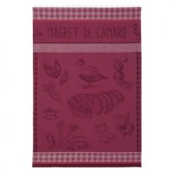 Coucke Tabliers Et Torchons Torchon En Jacquard De Coton Prune 50x75
