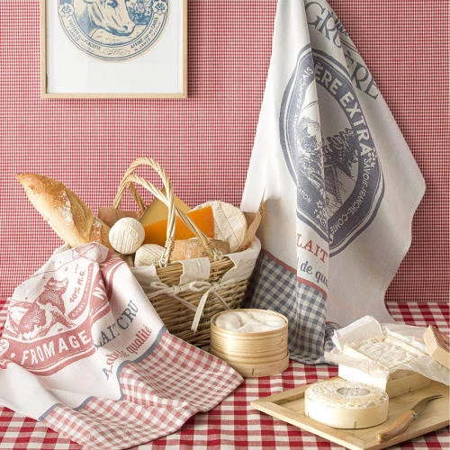 Coucke Tabliers Et Torchons Torchon En Jacquard De Coton Rouge 50x75 2 Coucke Tabliers Et Torchons Torchon En Jacquard De Coton Rouge 50x75 – Image 2