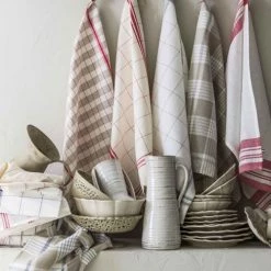 Coucke Tabliers Et Torchons Torchon En Lin Et Coton Noir 50x75 -Tabliers et torchons Soldes torchon en lin et coton noir 50x75 3