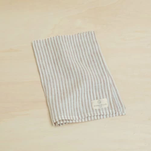 Gabrielle Paris Tabliers Et Torchons Torchon En Lin Lavé Fines Rayures Beige/blanc 45x70 5 Gabrielle Paris Tabliers Et Torchons Torchon En Lin Lavé Fines Rayures Beige/blanc 45x70 – Image 5