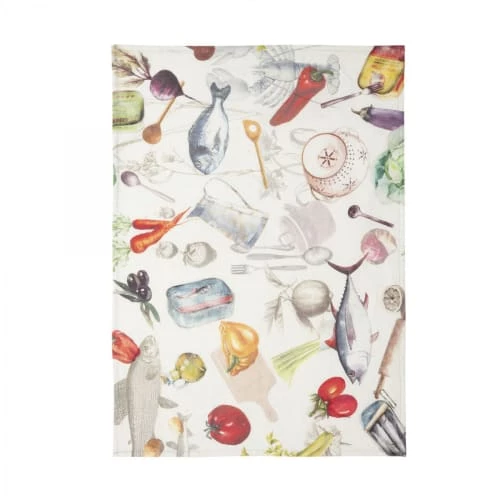 Coucke Tabliers Et Torchons Torchon En Lin Multicolore 50x75 1 Coucke Tabliers Et Torchons Torchon En Lin Multicolore 50x75