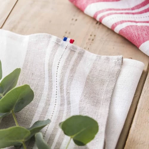 Coucke Tabliers Et Torchons Torchon En Lin Rouge 50x75 2 Coucke Tabliers Et Torchons Torchon En Lin Rouge 50x75 – Image 2