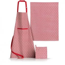 Winkler Tabliers Et Torchons Torchon Imprimé En Coton Rouge 50 X 70 -Tabliers et torchons Soldes torchon imprime en coton rouge 50 x 70 2