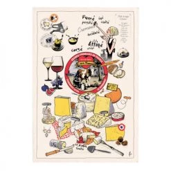 Winkler Tabliers Et Torchons Torchon Les Grands Fromages En Coton écru 48 X 72