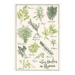 Winkler Tabliers Et Torchons Torchon Les Herbes De Provence En Coton écru 48 X 72