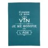 Winkler Tabliers Et Torchons Torchon Message Comme Le Bon Vin En Coton Paon 70 X 50