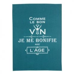Winkler Tabliers Et Torchons Torchon Message Comme Le Bon Vin En Coton Paon 70 X 50