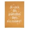 Winkler Tabliers Et Torchons Torchon Message Je Veux Des Paillettes En Coton Bronze 70 X 50