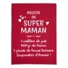 Winkler Tabliers Et Torchons Torchon Message Super Maman En Coton Rouge 50 X 70
