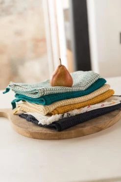 Winkler Tabliers Et Torchons Torchon Nid D'abeilles En Coton Paon 50 X 70 -Tabliers et torchons Soldes torchon nid d abeilles en coton paon 50 x 70 2