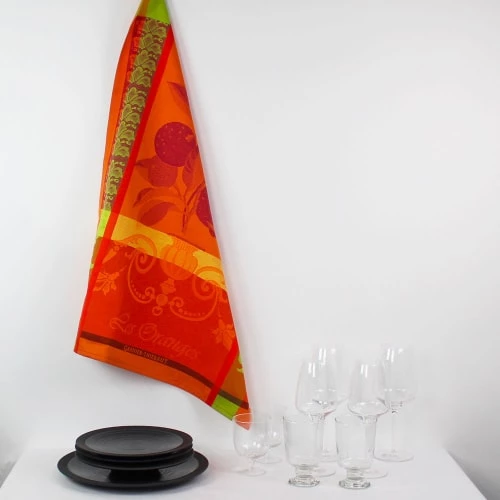 Garnier Thiebaut Tabliers Et Torchons Torchon Orange 56x77 2 Garnier Thiebaut Tabliers Et Torchons Torchon Orange 56x77 – Image 2