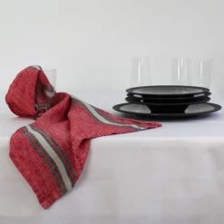 Garnier Thiebaut Tabliers Et Torchons Torchon Rose 50x70